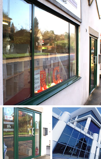 Aluminium shopfront images and curtain wall